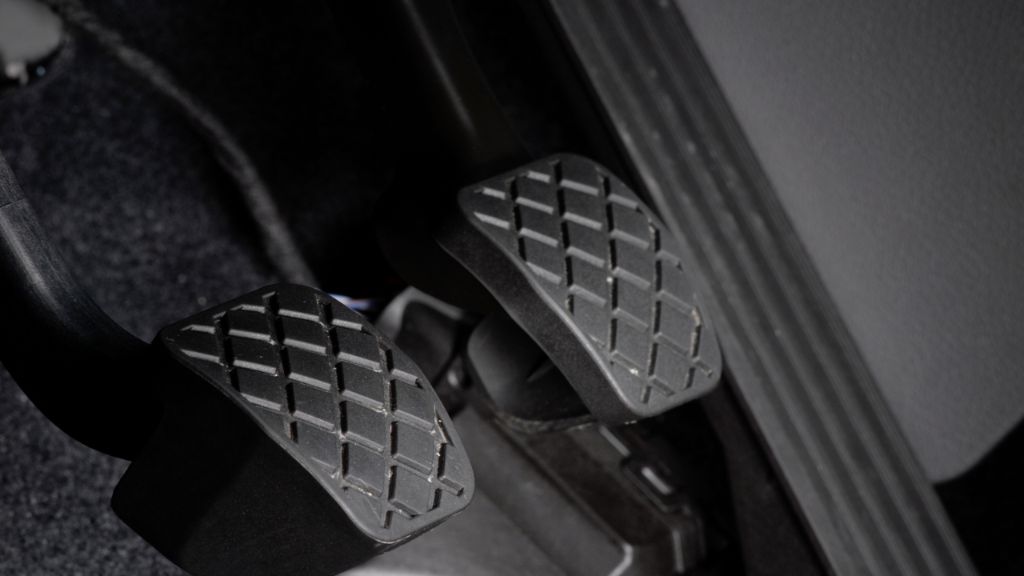 Image of pedals in the car