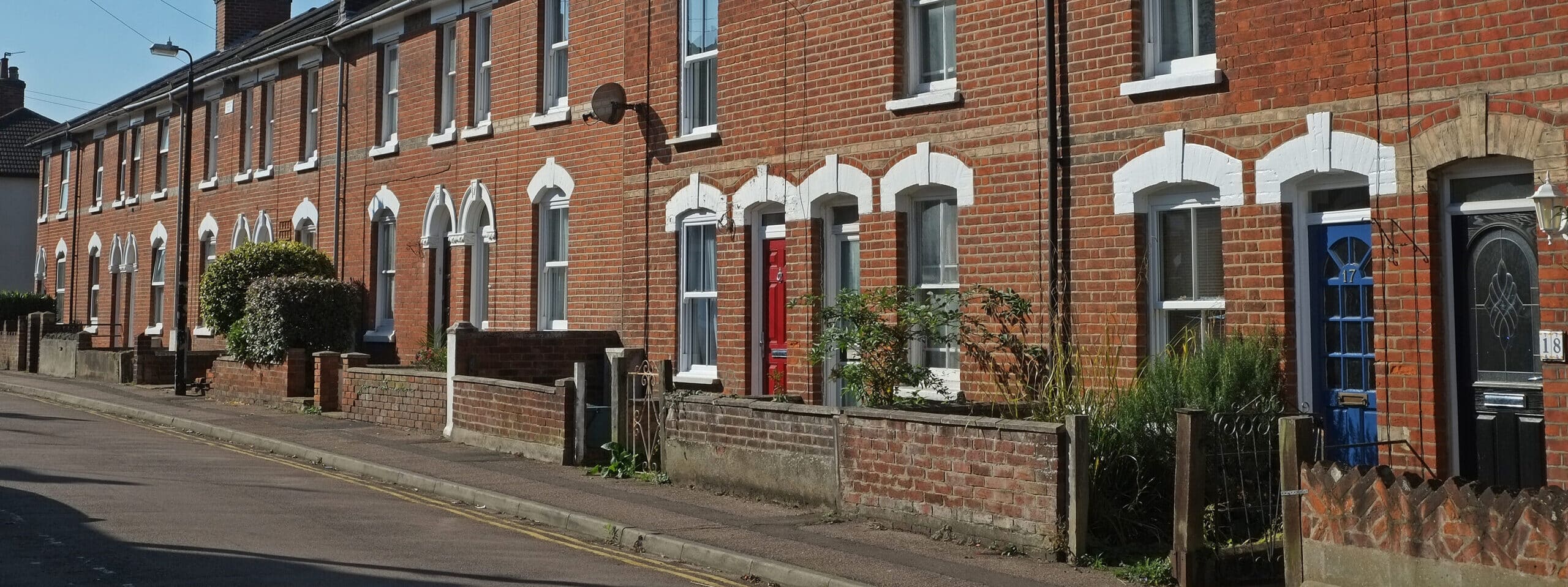 Image of the exterior of terrace houses