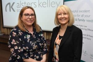 Rachael Flanagan, Head of Medical Negligence & Personal Injury and Cathy Wahlberg, Managing Director Alsters Kelley Solicitors