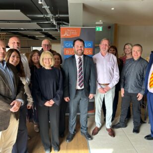 Banbury Chamber of Commerce roundtable: diverse group of professionals pose for a photo.