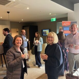 Banbury Chamber of Commerce roundtable event attendees networking and chatting.