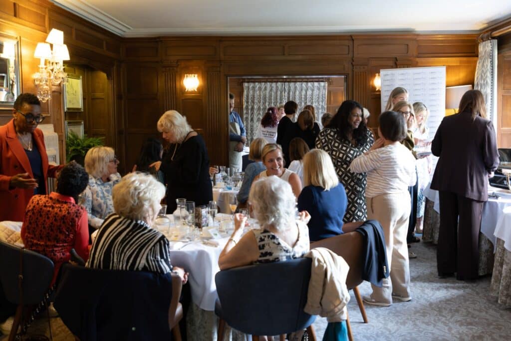 Ladies enjoy networking at the June 2026 Ladies First Lunch event.